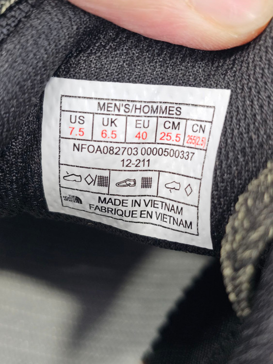 کتونی مردانه نورث فیس مسترکوالیتی /سایز 40 الی 45/The North Face/ فروش عمده و تک