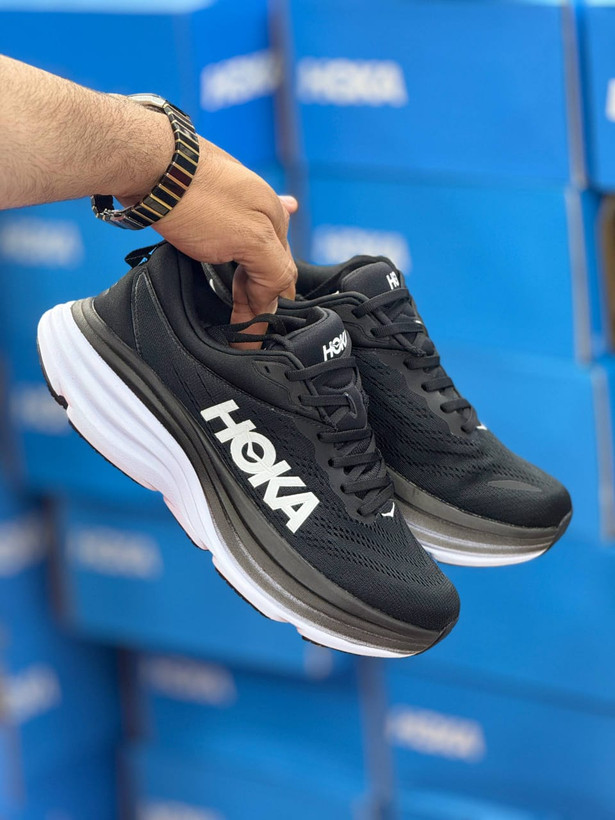کتونی رانینگ و پیاده روی هوکا باندی ۸ مسترکوالیتی /سایز 38 تا 45/ Hoka Bondi 8 / فروش عمده و تک