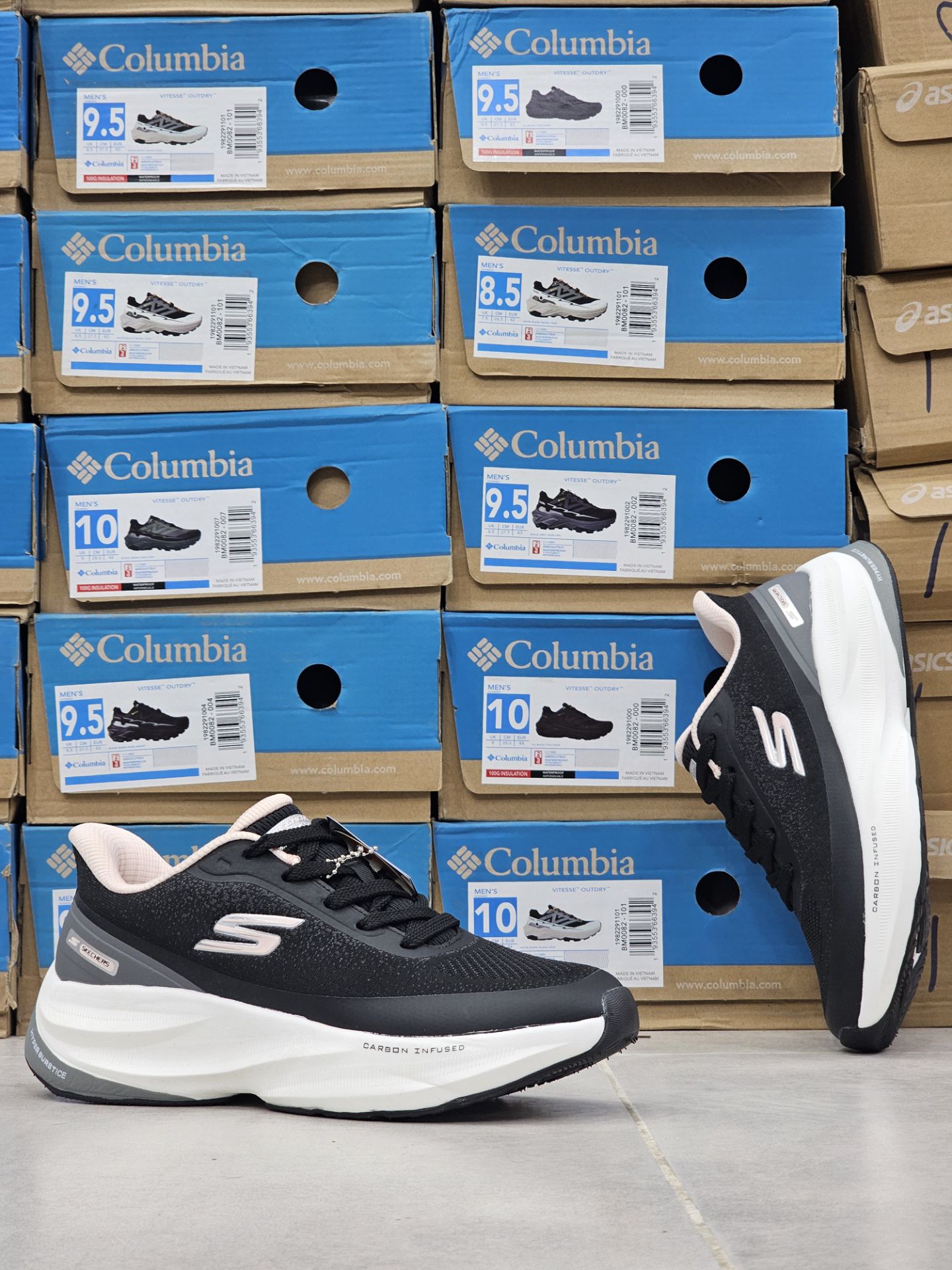 کتونی مسترکوالیتی اسکیچرز هایپر برست کربن /سایز 37 الی 40 /Skechers Hyper Burst Carbon/ فروش عمده و تک