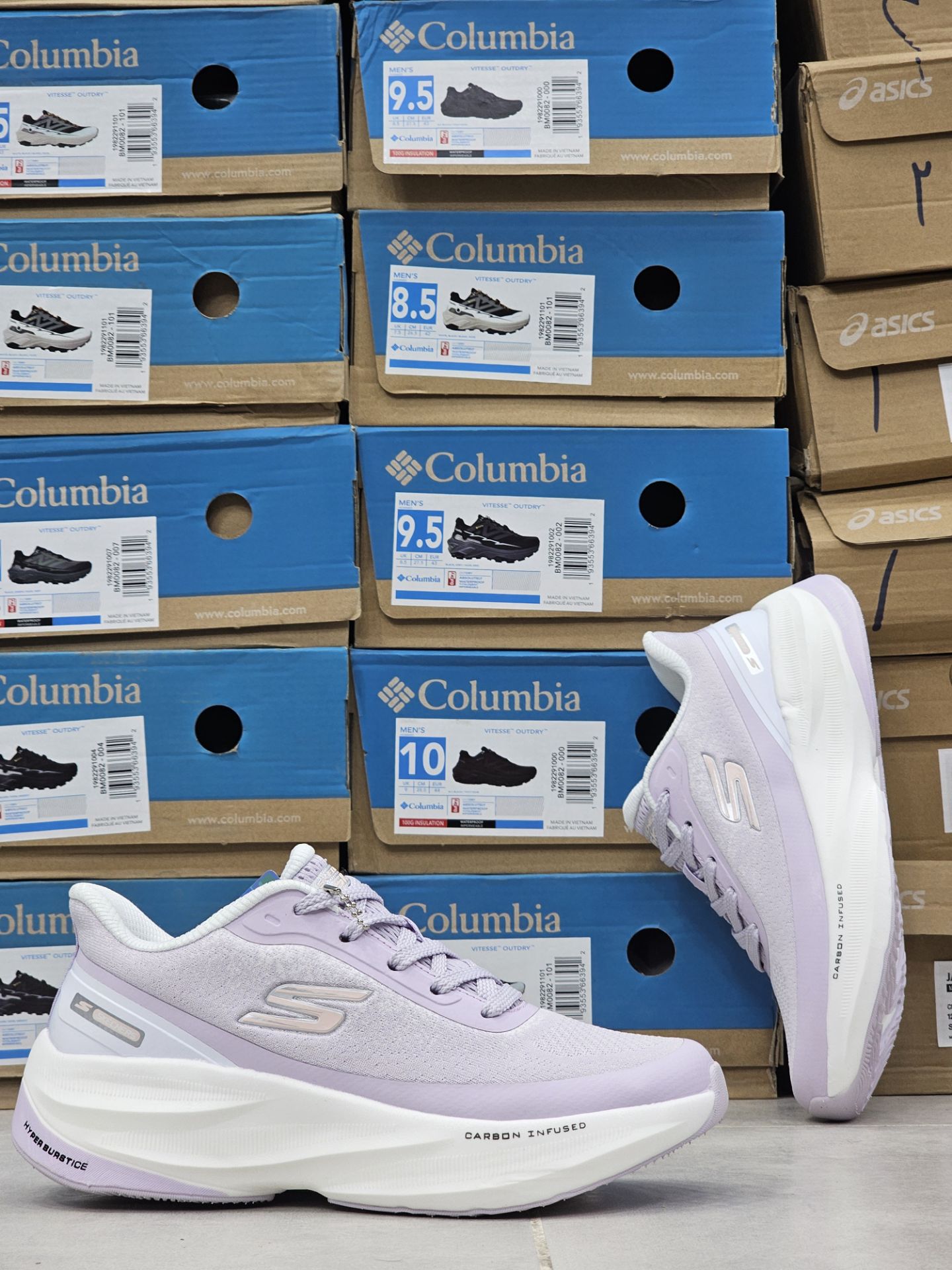 کتونی مسترکوالیتی اسکیچرز هایپر برست کربن /سایز 37 الی 40 /Skechers Hyper Burst Carbon/ فروش عمده و تک