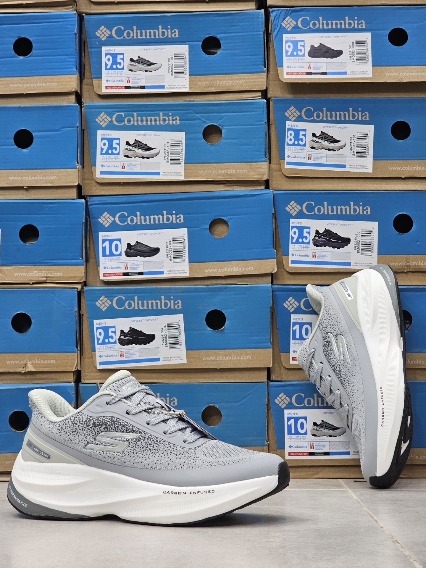 کتونی مسترکوالیتی اسکیچرز هایپر برست کربن /سایز 37 الی 40 /Skechers Hyper Burst Carbon/ فروش عمده و تک