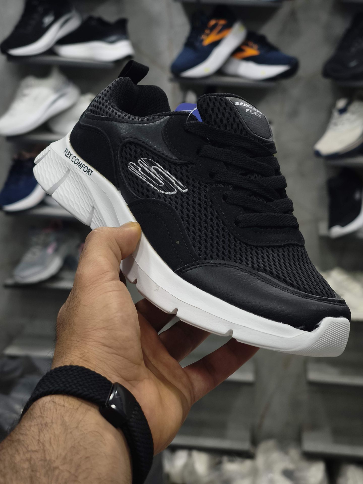 کتونی مسترکوالیتی اسکیچرز فلکس کامفورت /سایز 37 الی 40/Skechers Flex Comfort/ فروش عمده و تک