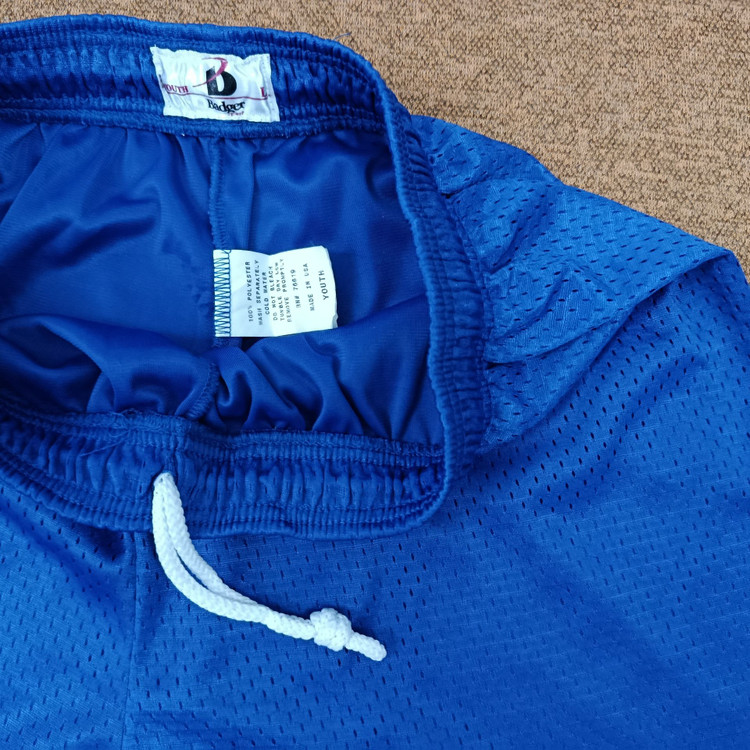 شورت ورزشی اورجینال توری بجر Badger Sport ساخت آمریکا - آبی کاربنی (استوک)