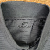 پولوشرت ورزشی مردانه سبزرنگ/خاکستری UltraClub مدل Cool & Dry Elite اورجینال استوک (سایز L)