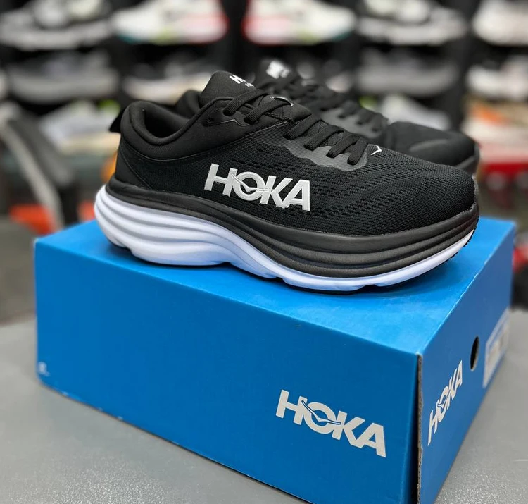 کتونی رانینگ و پیاده روی هوکا باندی ۸ مسترکوالیتی /سایز 40 تا 45/ Hoka Bondi 8 / فروش عمده و تک