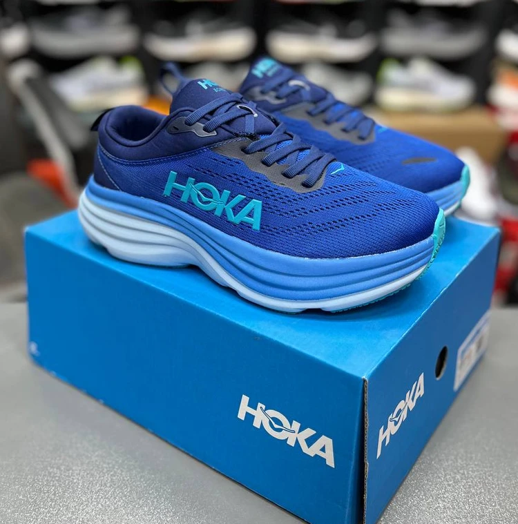 کتونی رانینگ و پیاده روی هوکا باندی ۸ مسترکوالیتی /سایز 40 تا 45/ Hoka Bondi 8 / فروش عمده و تک