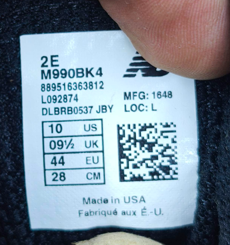 کتونی نیوبالانس ۹۹۰ مسترکوالیتی دوخت وسط لیبل امریکا /سایز 40 الی ۴۵/New Balance 990/ فروش عمده و تک