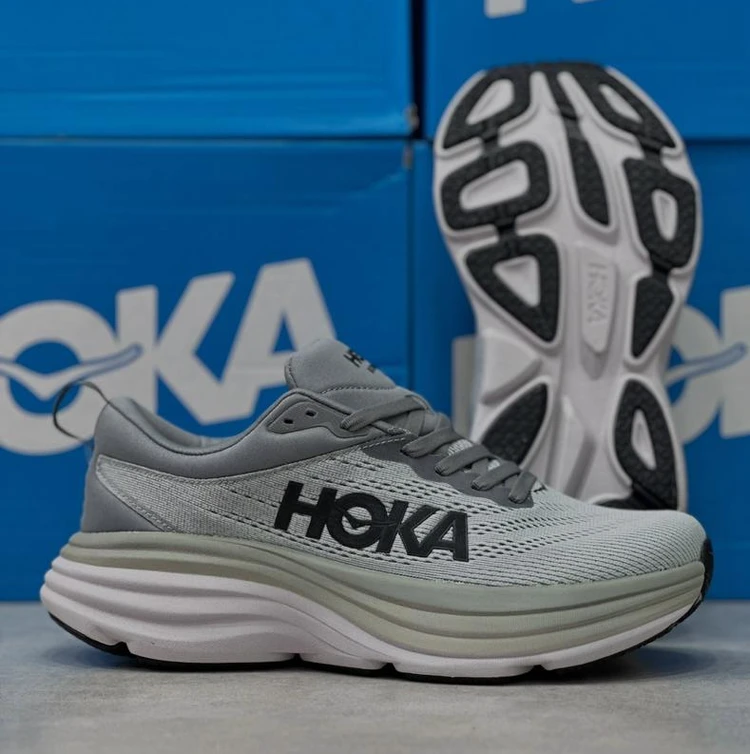 کتونی رانینگ و پیاده روی هوکا باندی ۸ مسترکوالیتی /سایز 40 تا 45/ Hoka Bondi 8 / فروش عمده و تک