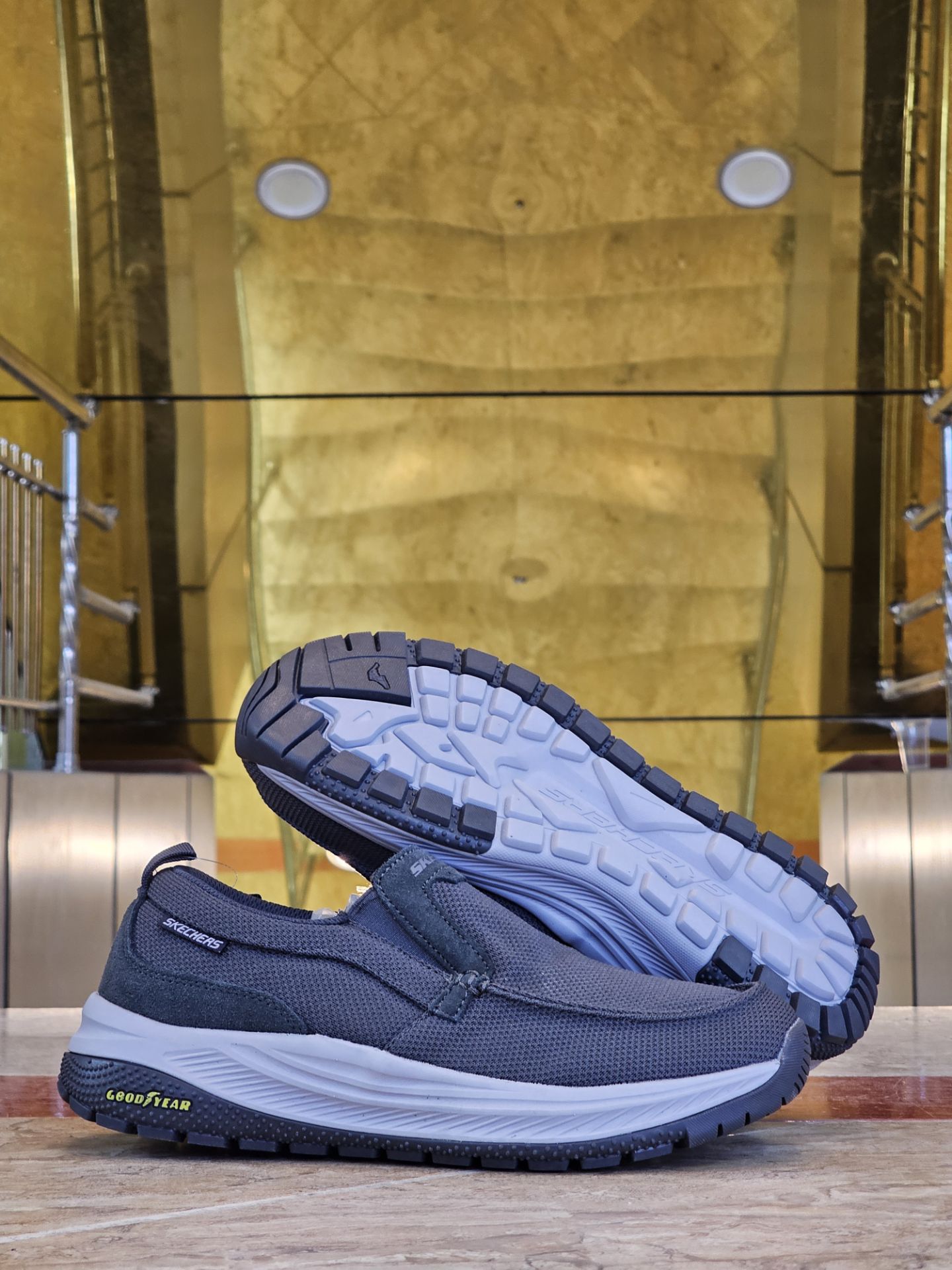کفشی اسکیچرز طبی گود یر اسلیپ اینز مسترکوالیتی بدون بند/Skechers Slip-ins Good Year/ سایز 40 الی 45