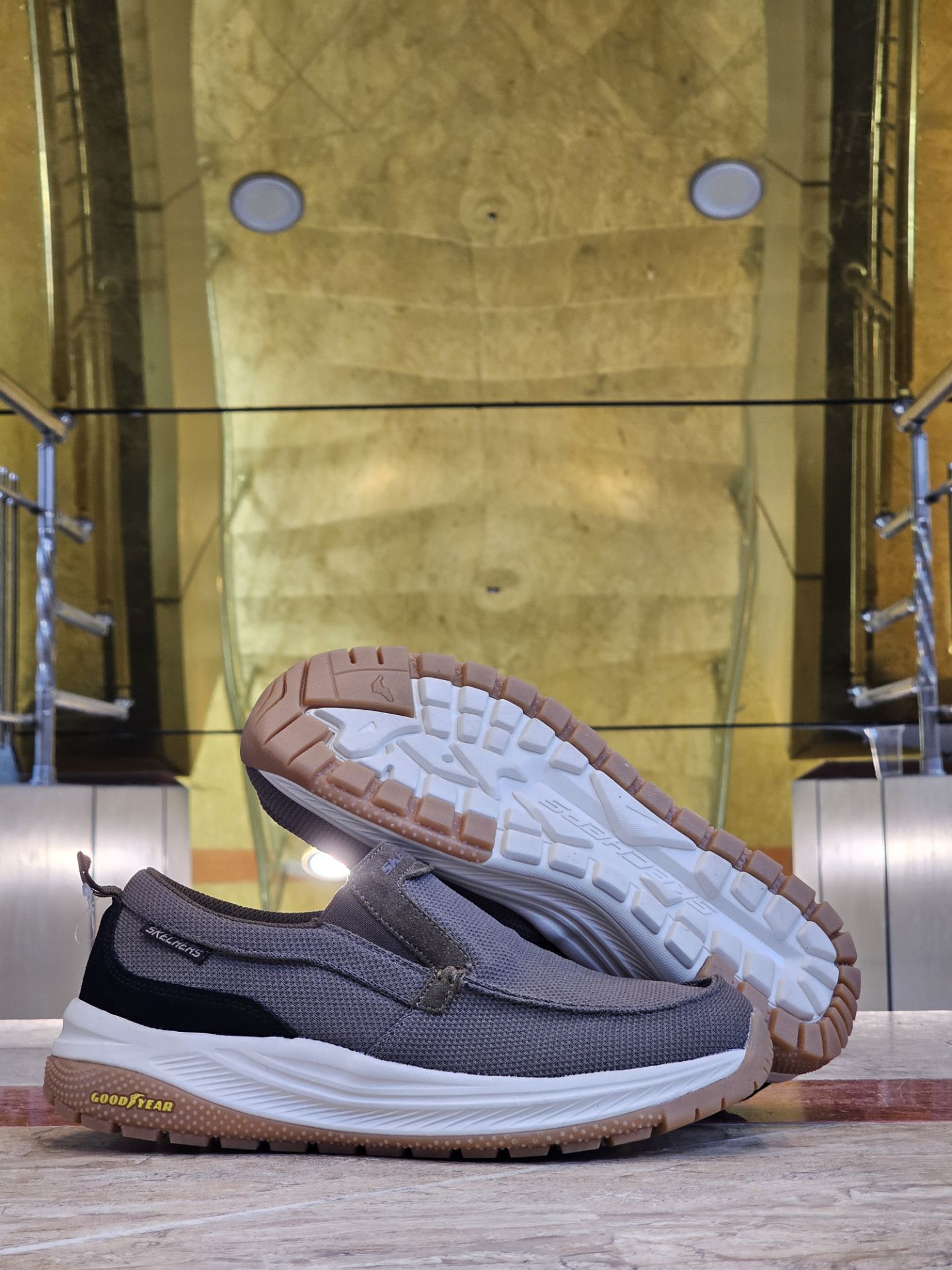 کفشی اسکیچرز طبی گود یر اسلیپ اینز مسترکوالیتی بدون بند/Skechers Slip-ins Good Year/ سایز 40 الی 45
