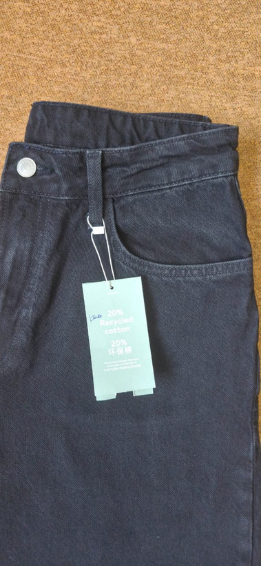 شلوار جین راسته مشکی زنانه پاکستان برند لی سایز ۴۲ قد استاندارد | Original Black Denim Pants
