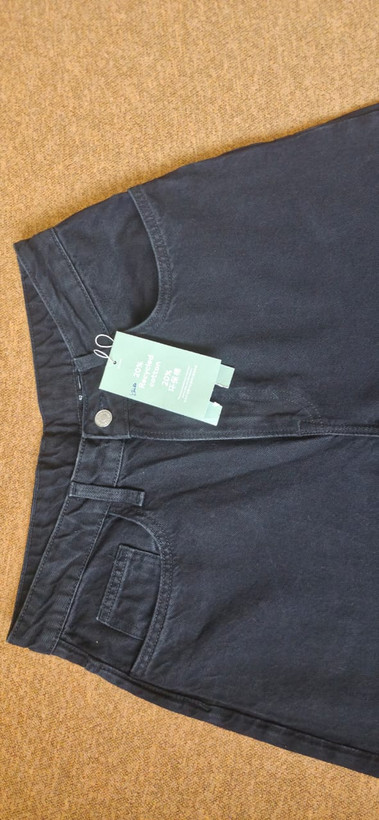 شلوار جین راسته مشکی زنانه پاکستان برند لی سایز ۴۲ قد استاندارد | Original Black Denim Pants