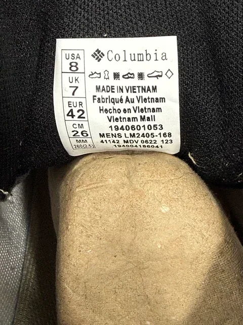 کتونی طبیعت گردی کلمبیا ترمو ضدآب/سایز 40 الی 45/Columbia GORE-TEX/ فروش عمده و تک